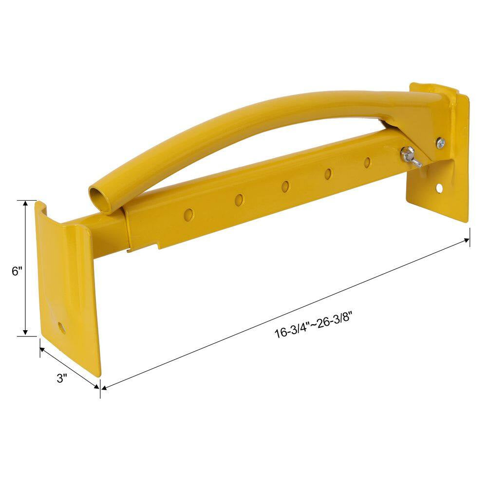 2-Pack Yellow Steel Outdoor Garden Brick Lifting Carrying Lifter for Backyard, Garden and Courtyard Wall