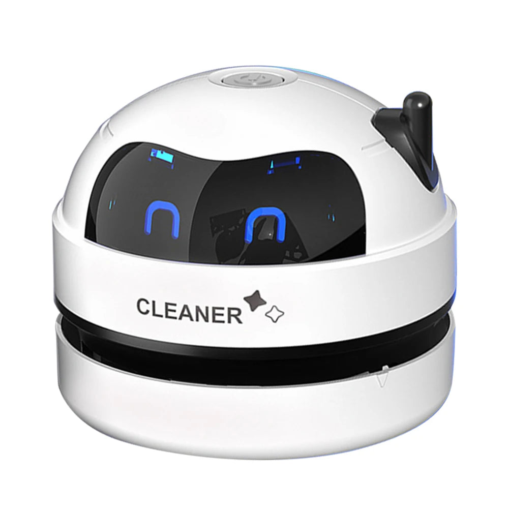 Desk Dust Vacuum Portable Table Dust Removal Cleaning Brush with Clean Brush USB Charging Desktop Cleaner Mini Vacuum Cleaner